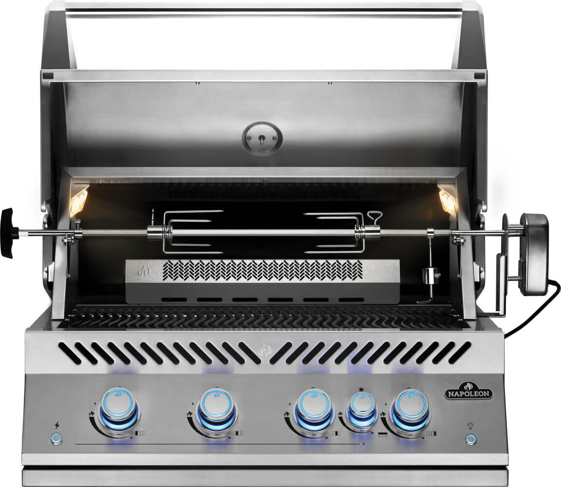 Built-In 700 Series 32" with Infrared Rear Burner Propane, Stainless Steel