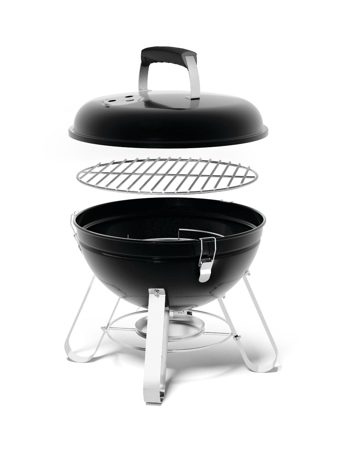 Napoleon NK14 Portable Charcoal Grill – 14-Inch Compact BBQ for Outdoor Cooking